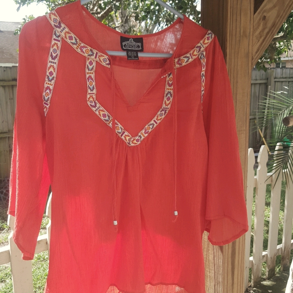 ANGIE RED TOP SIZE L